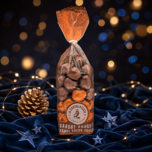 Sachet Sélection - Escargot Chocolat Lait & Noir Cœur Caramel - 400g