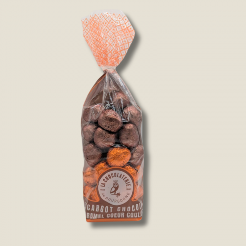 Sachet Sélection - Escargot Chocolat Lait & Noir Cœur Caramel - 400g
